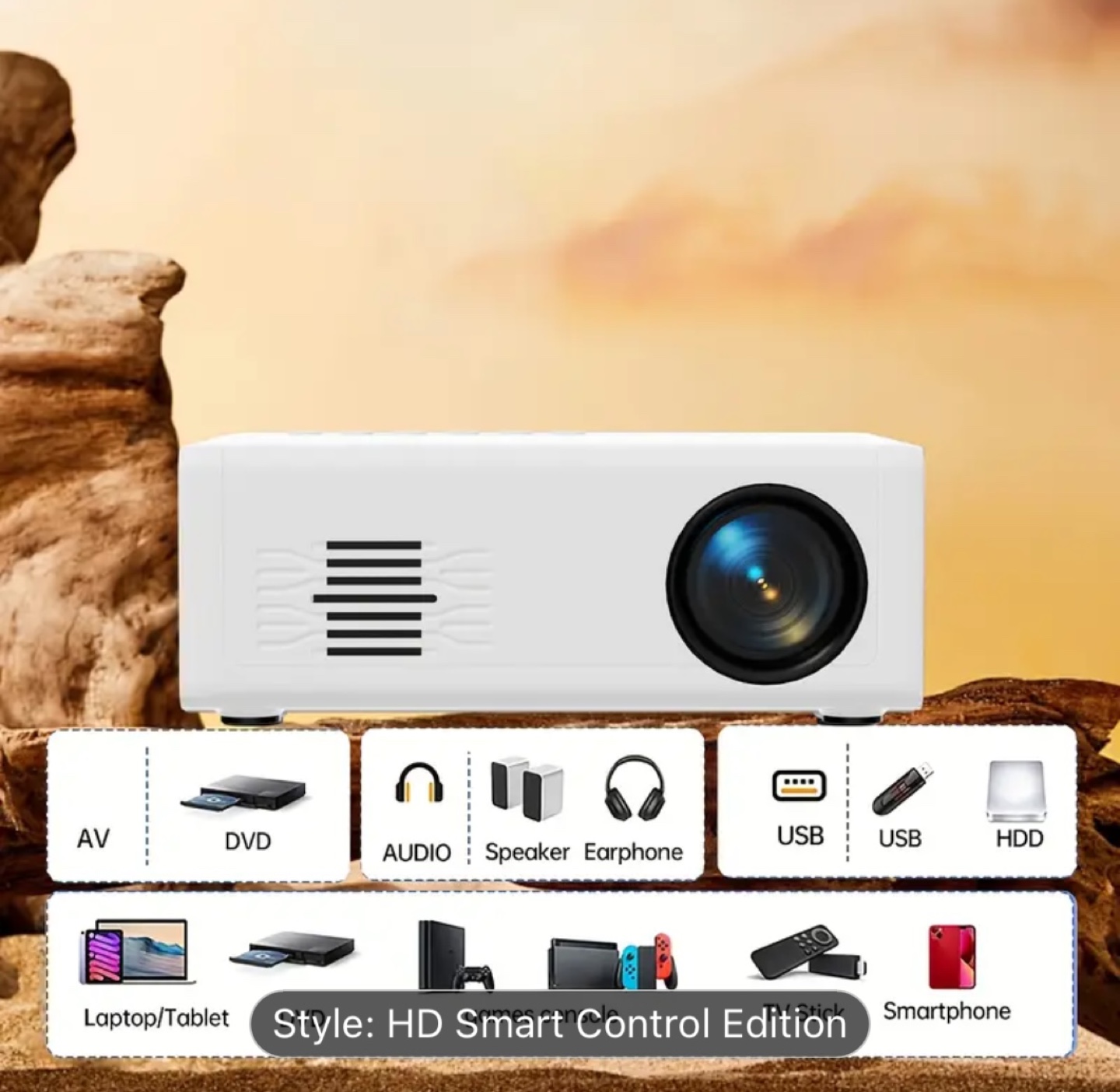 Portable Mini Projector - HD Smart Control Edition - photo 3