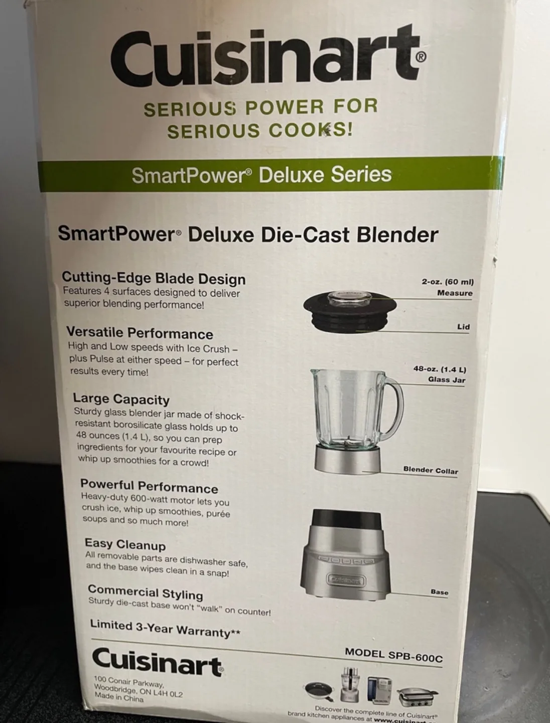 Cuisinart SmartPower Deluxe Die-Cast Blender image indicator(2)