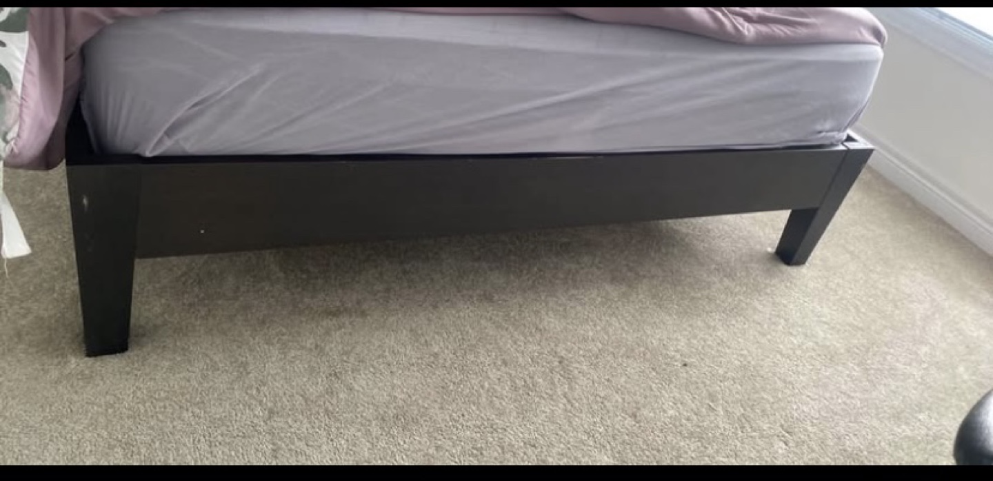 IKEA Double Bed Frame with Headboard - photo 3