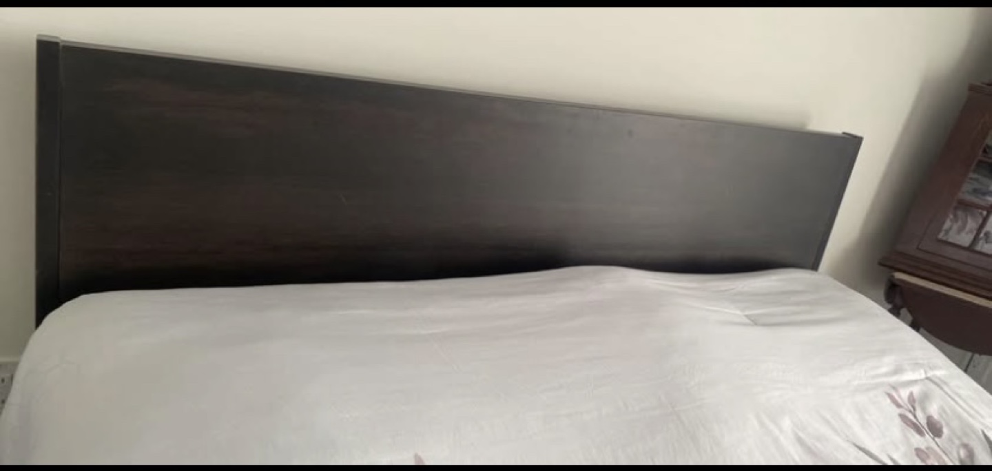 IKEA Double Bed Frame with Headboard - photo 2