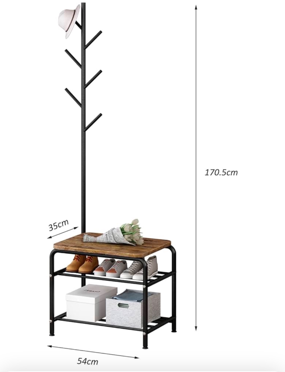 Coat Rack with Shoe Storage - photo 5
