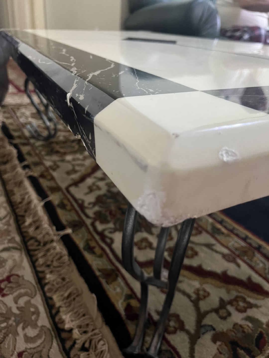 Black and White Marble Coffee Table