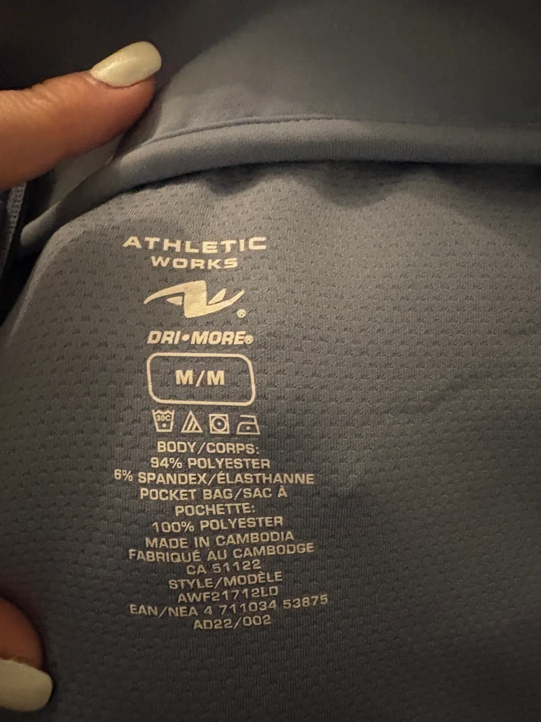 Medium size Athletic Works Dri-More Zip-Up Hoodie image indicator(2)