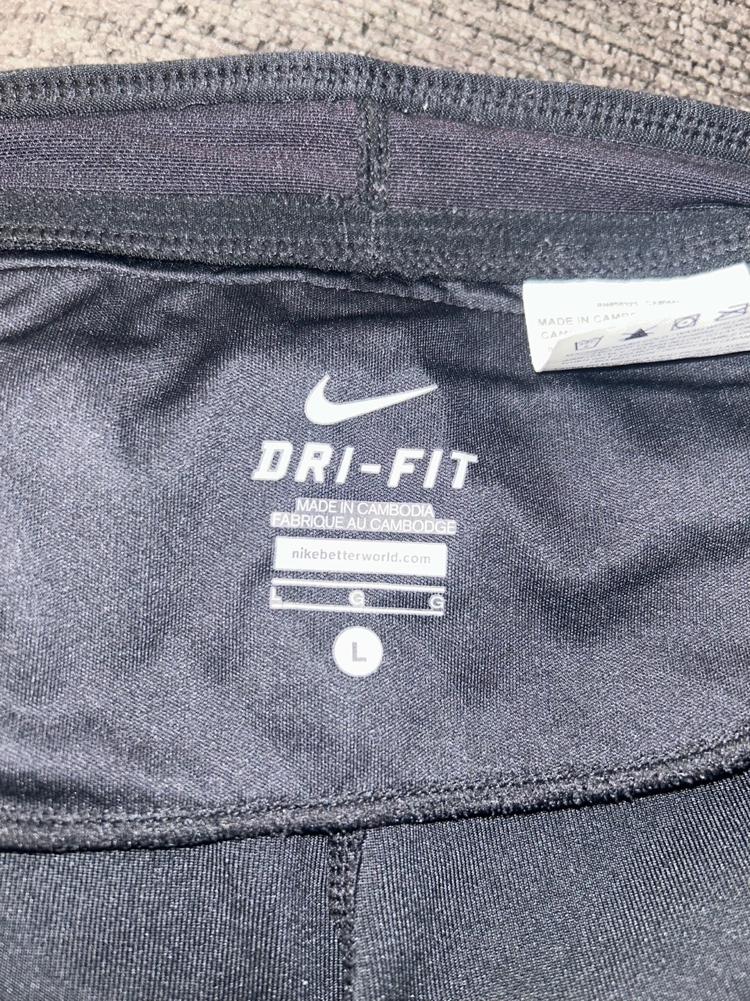 Nike Dri-Fit Running Shorts - Black - Size Large - photo 3