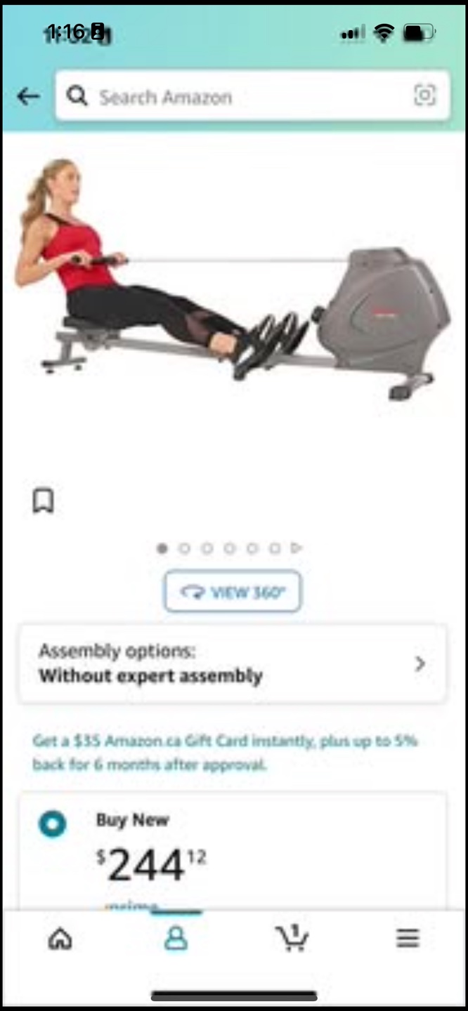 Sunny Health & Fitness Rowing Machine - photo 3