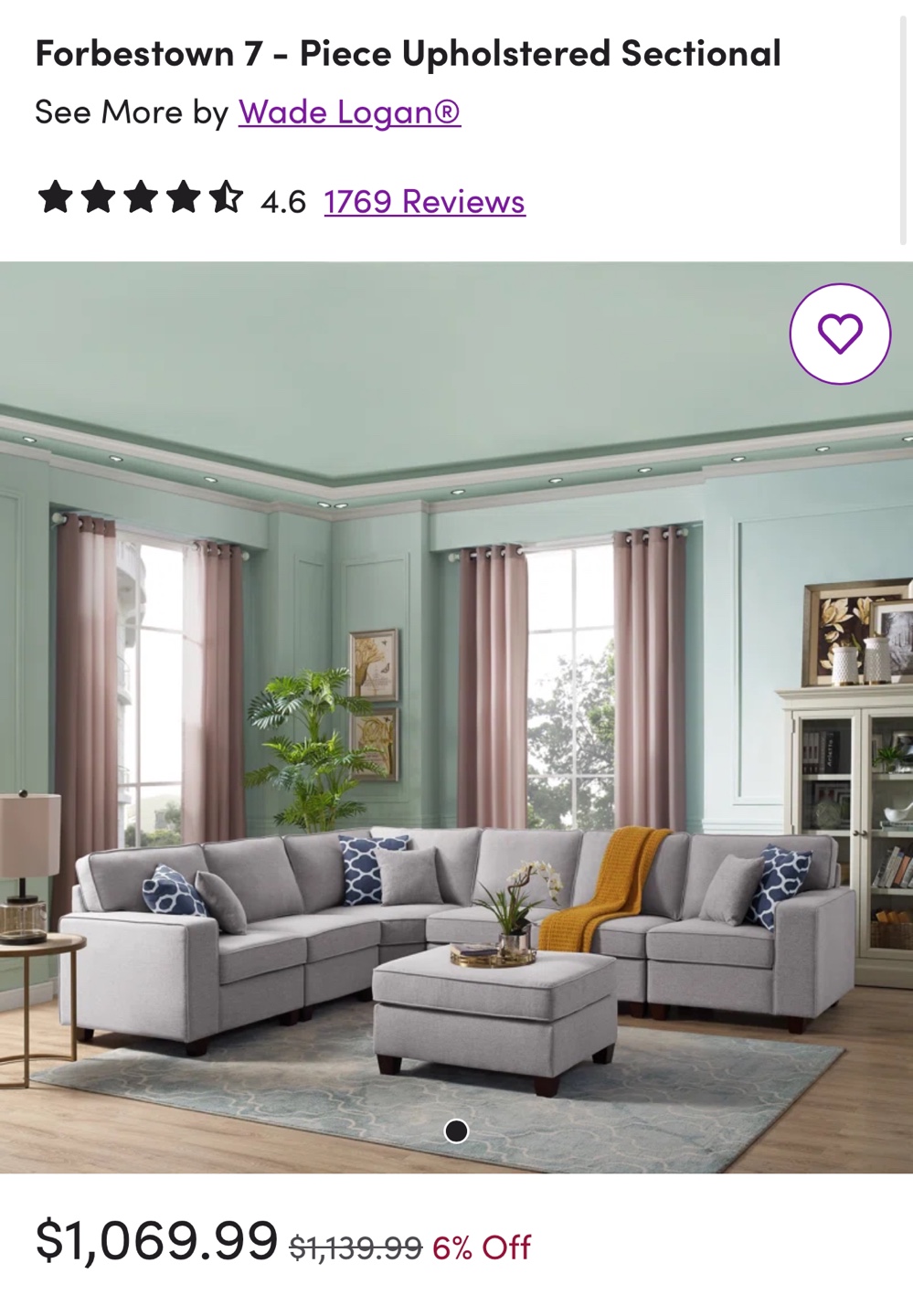 Sectional Sofa with Ottoman - photo 4