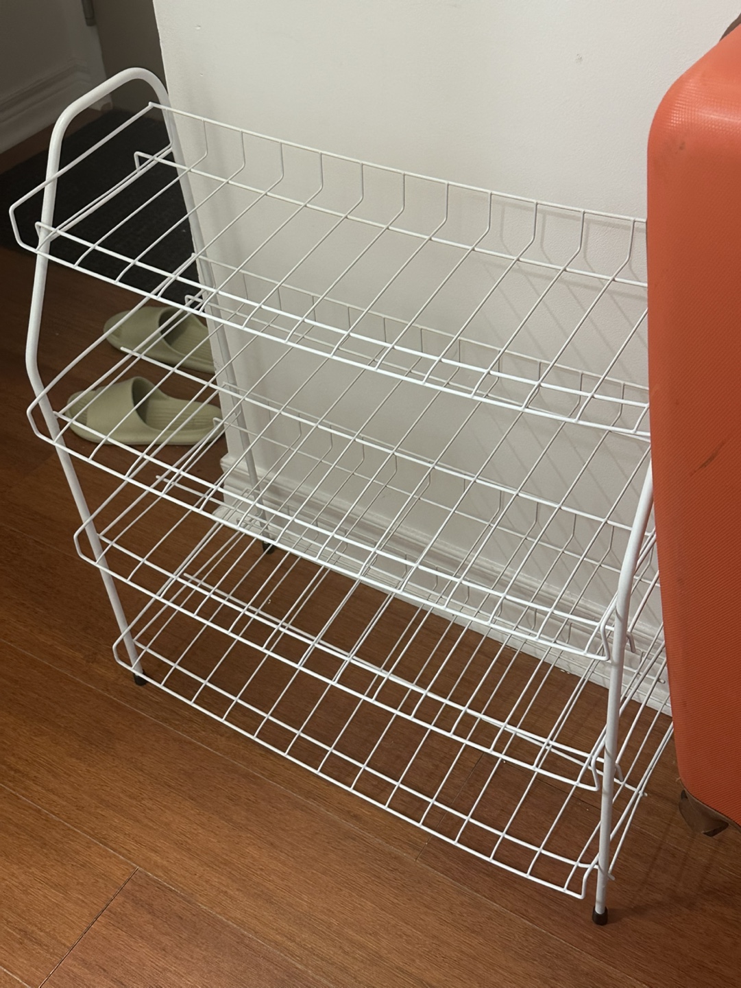 White 3-Tier Shoe Rack