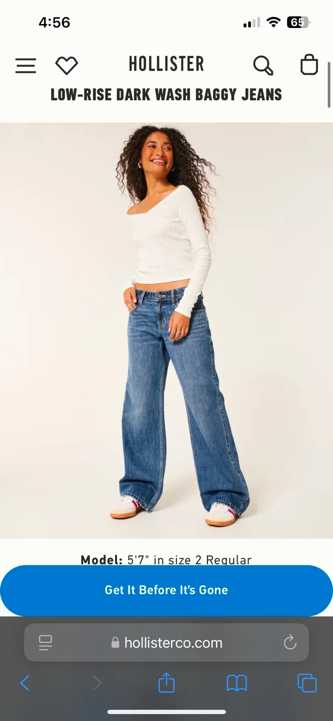 MOVING SALE‼️Hollister Low-Rise Baggy Jeans image indicator(4)