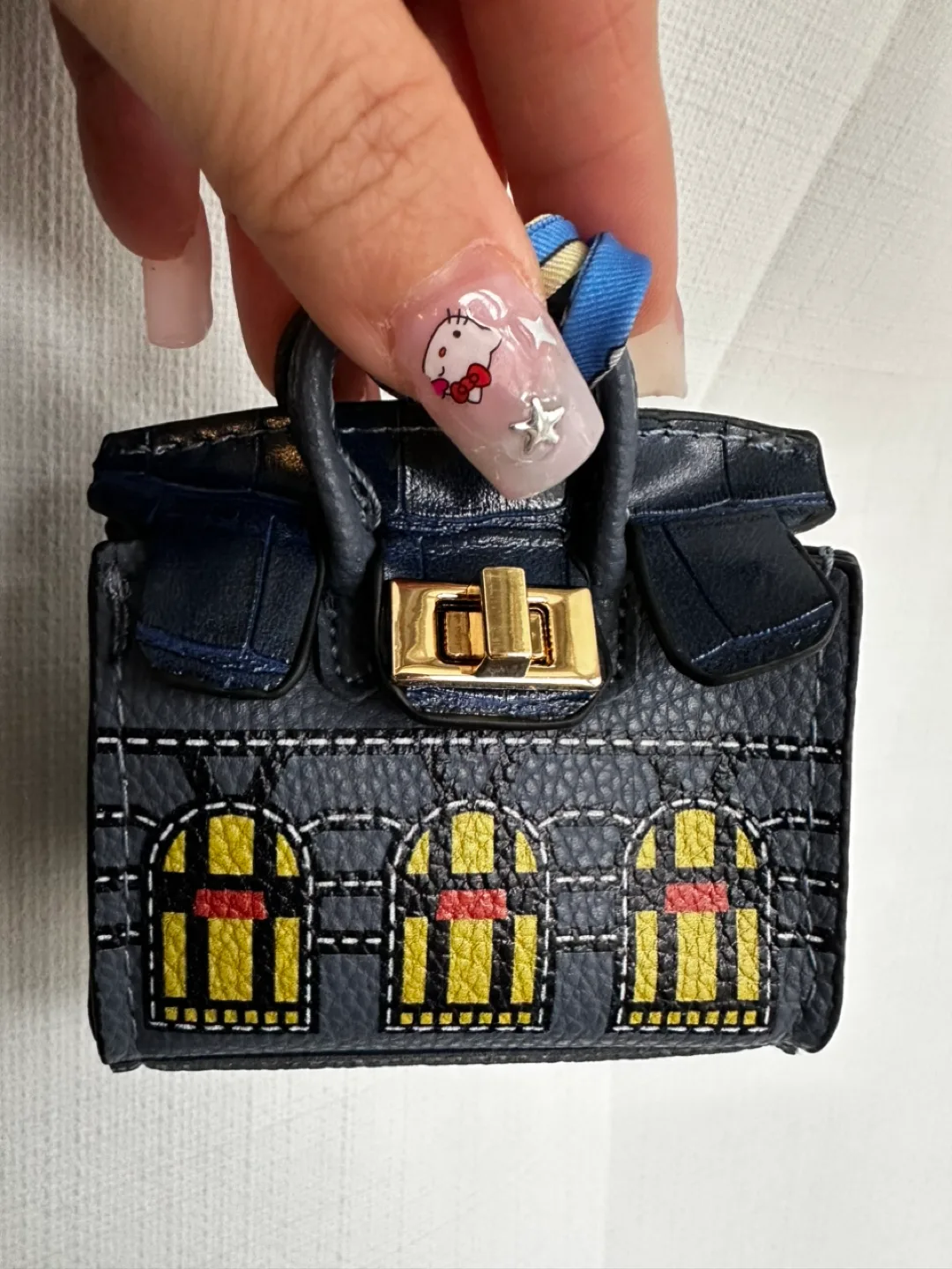 Miniature Birkin Style Handbag Charm/Keychain image indicator(2)