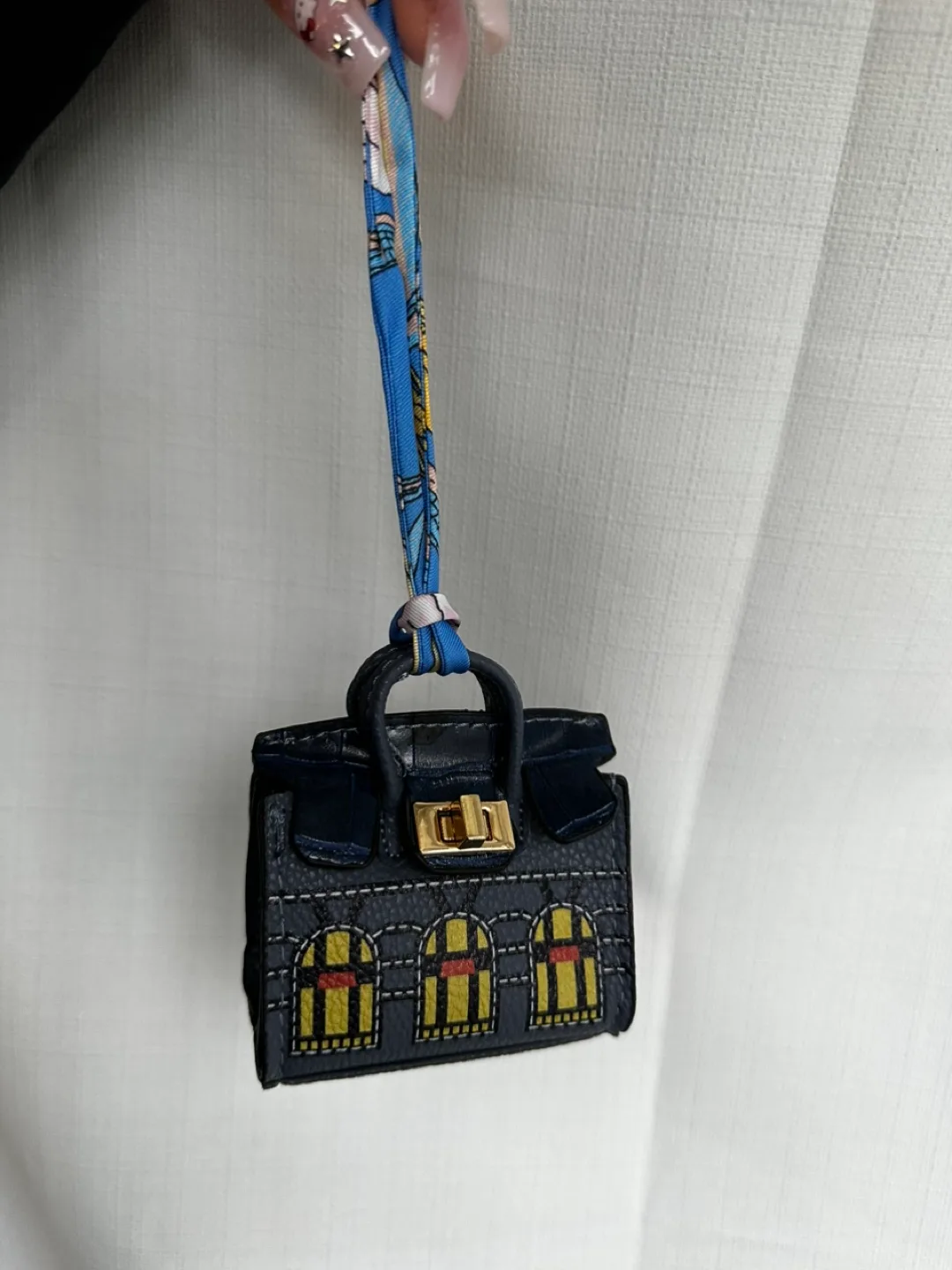 Miniature Birkin Style Handbag Charm/Keychain image indicator(3)