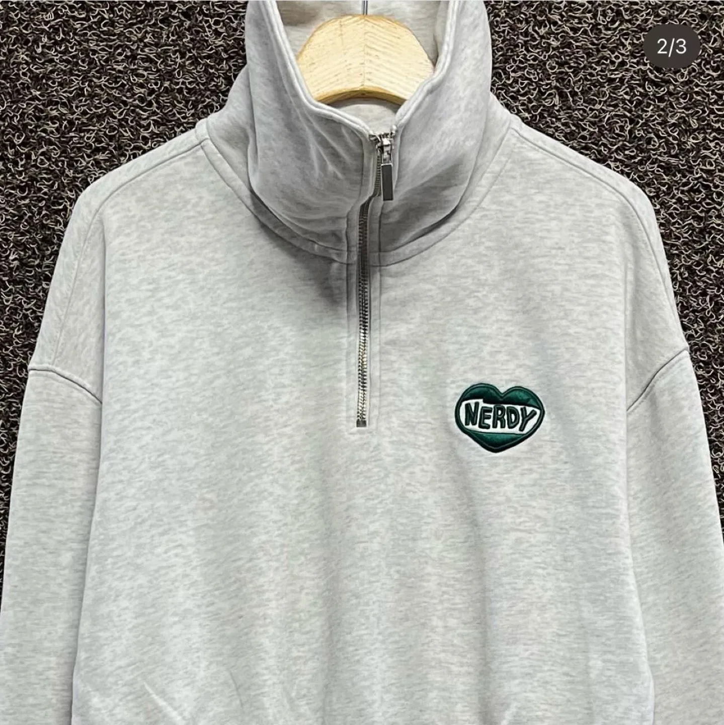 NERDY Quarter-Zip Sweatshirt – Size S image indicator(2)