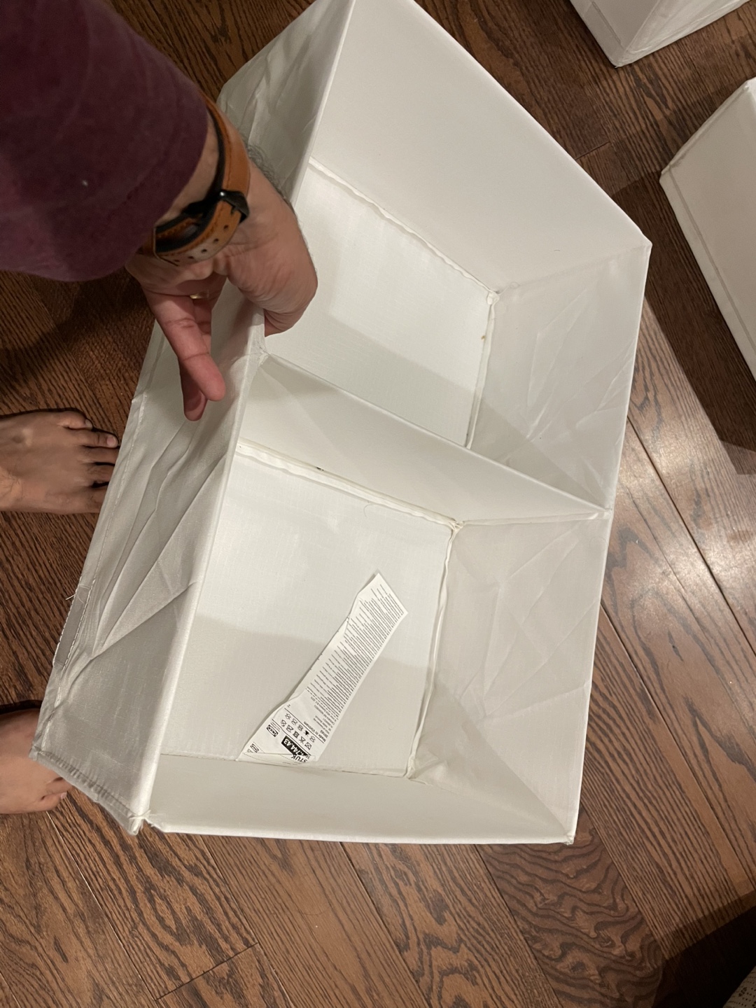 IKEA White Storage Boxes (Set of 7)
