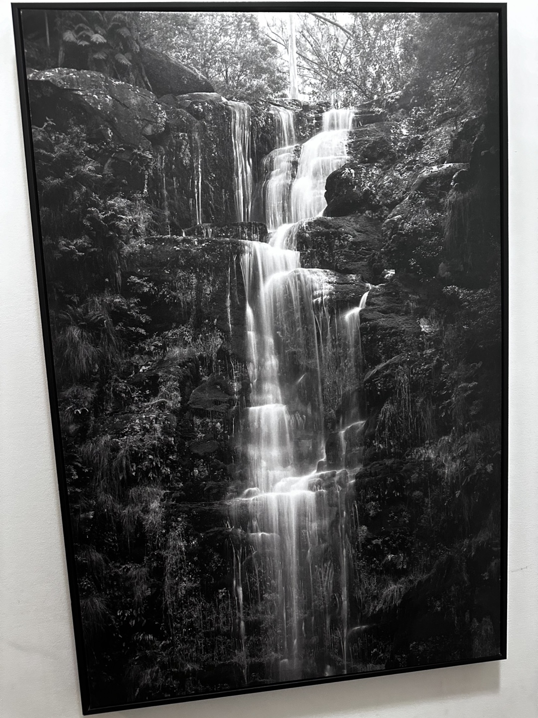Framed Waterfall Photograph