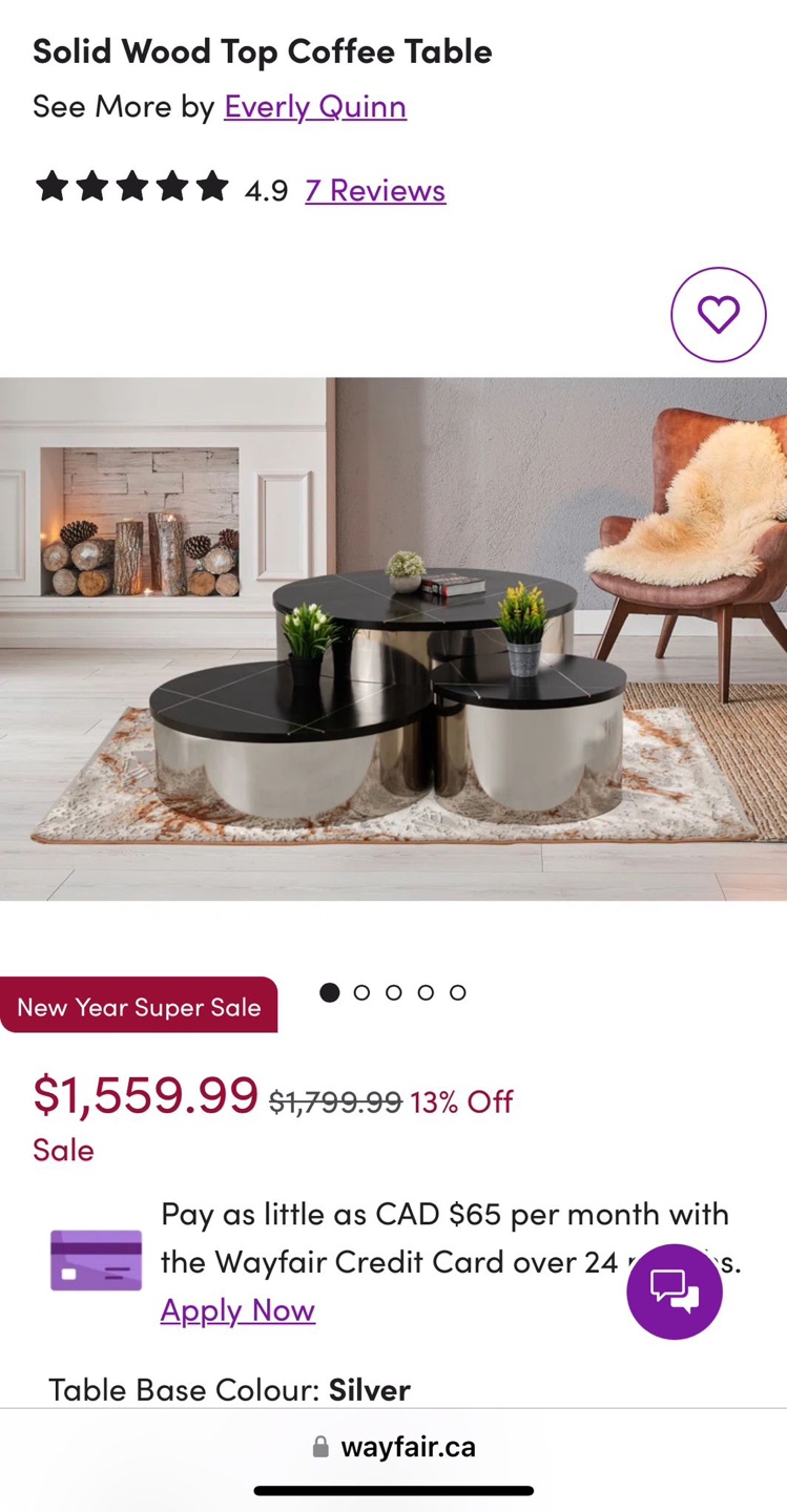 Set of 3 Nesting Coffee Tables - photo 3
