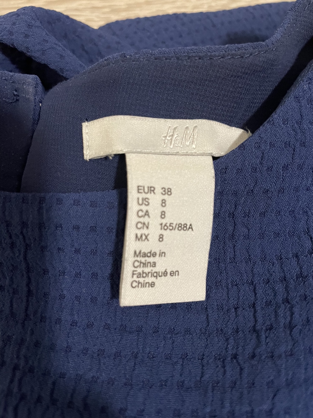 H&M Blue Tie Sleeve Dress Size 8 - photo 4