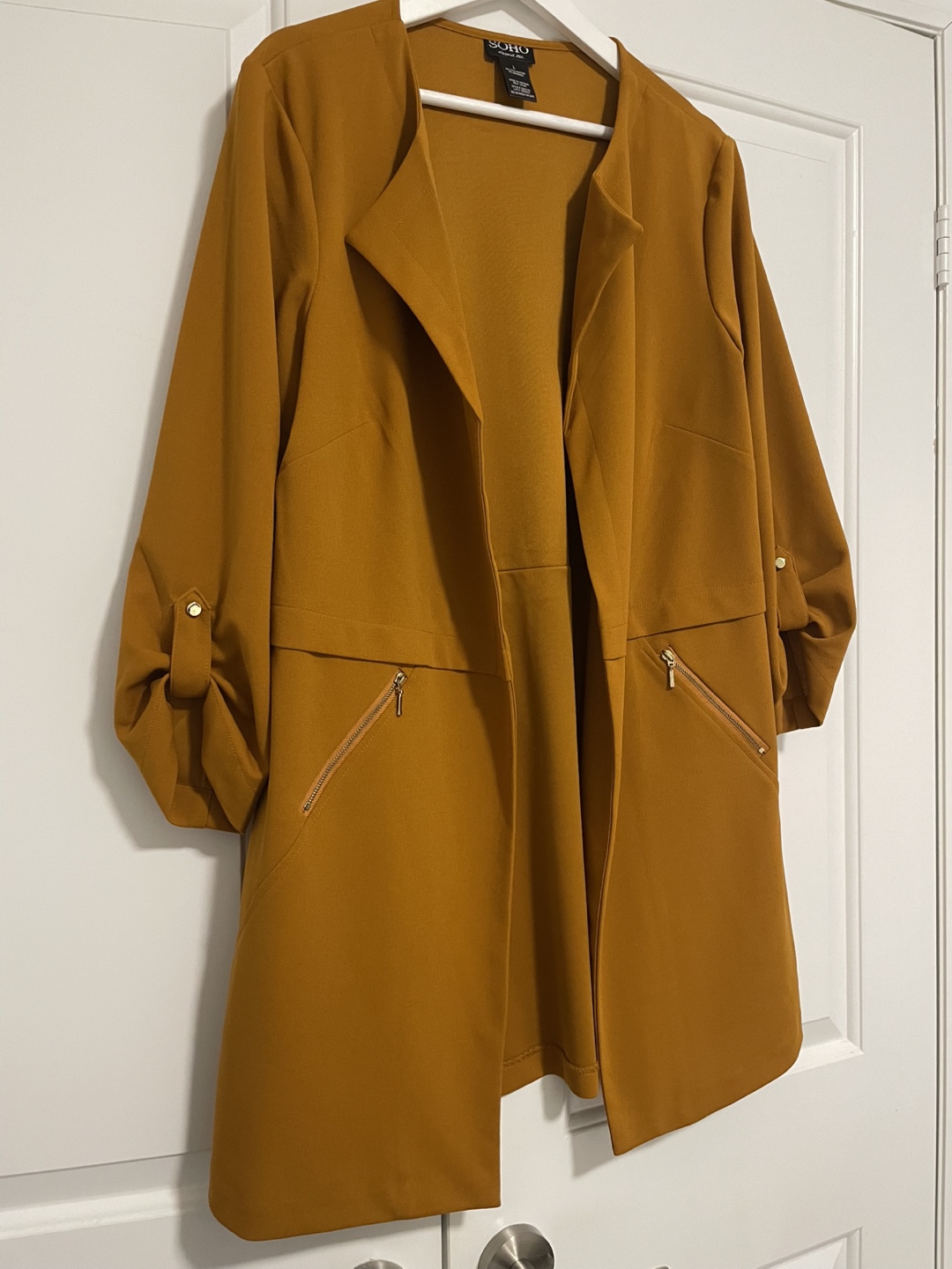 SOHO Mustard long Blazer size L - photo 5