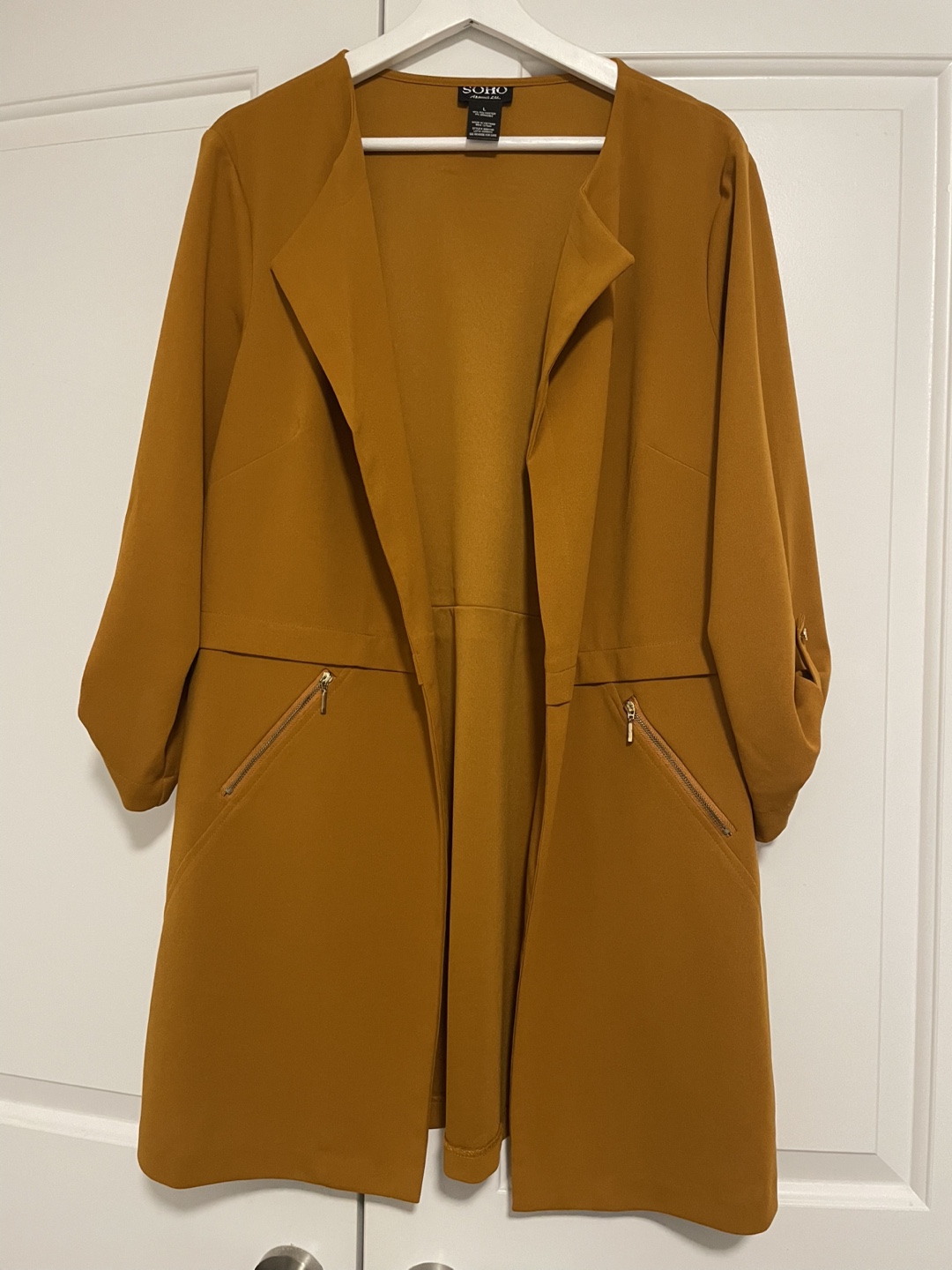 SOHO Mustard long Blazer size L