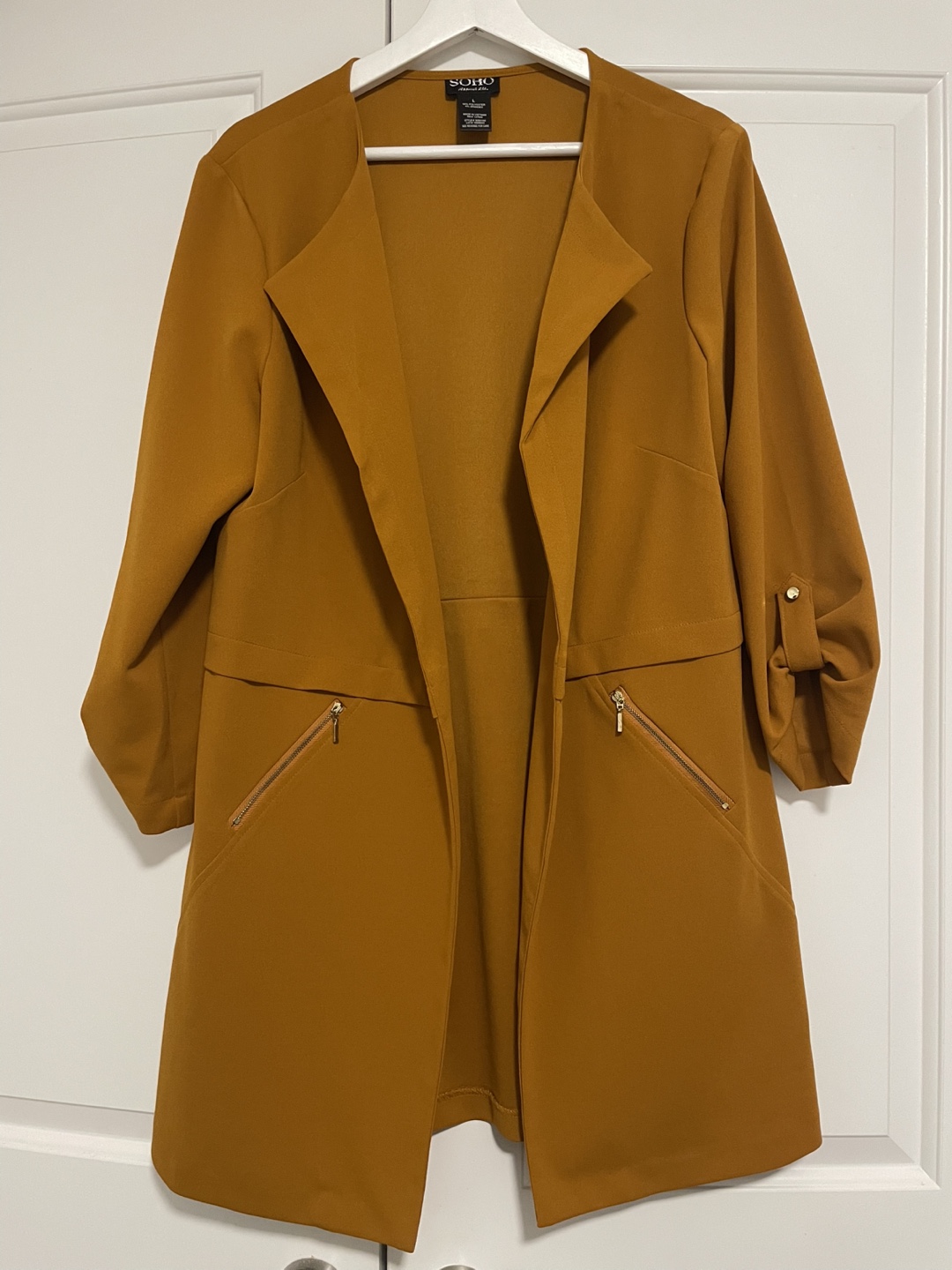 SOHO Mustard long Blazer size L - photo 2