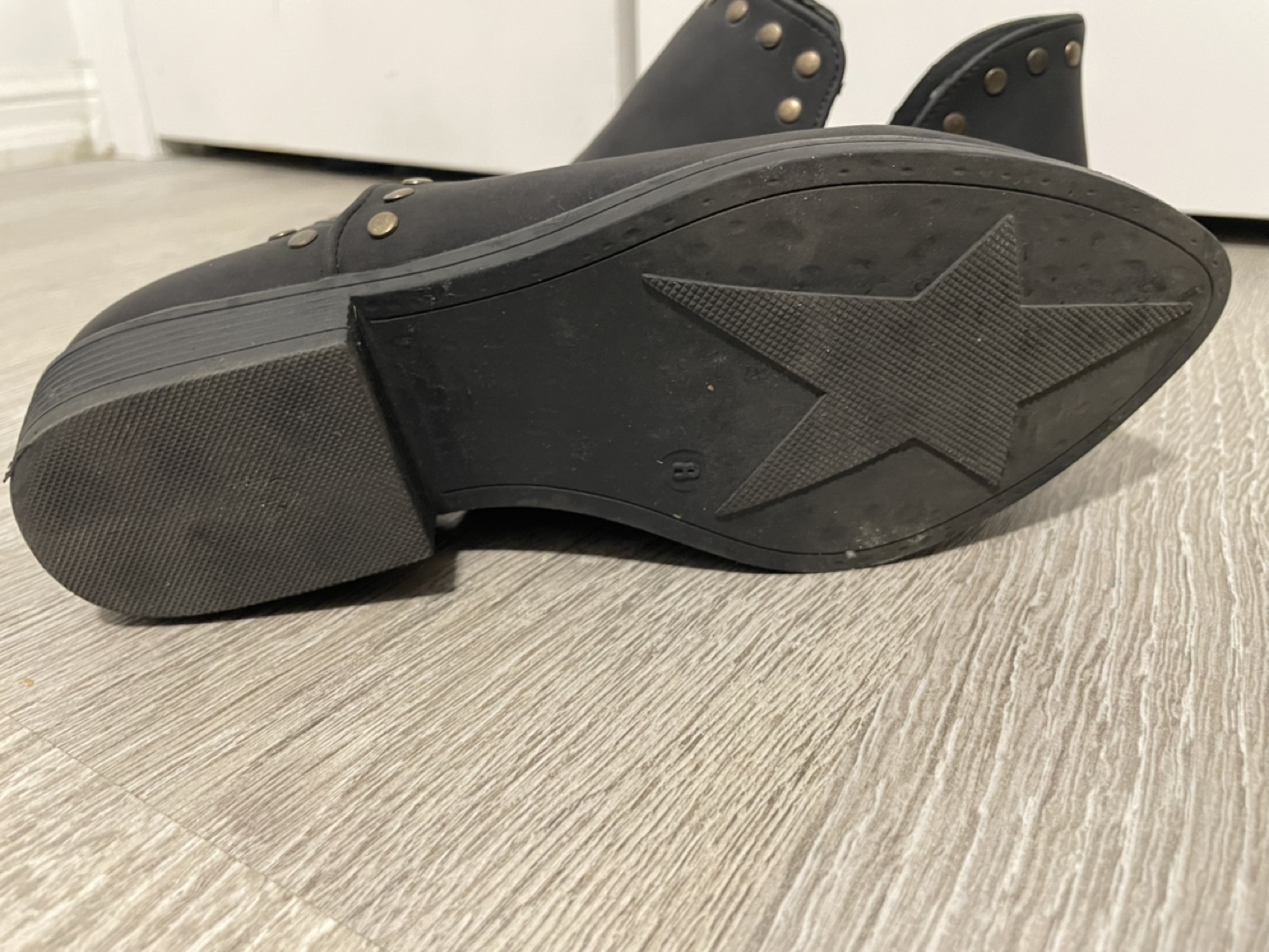 Black leather Ankle Boots size 8 - photo 5