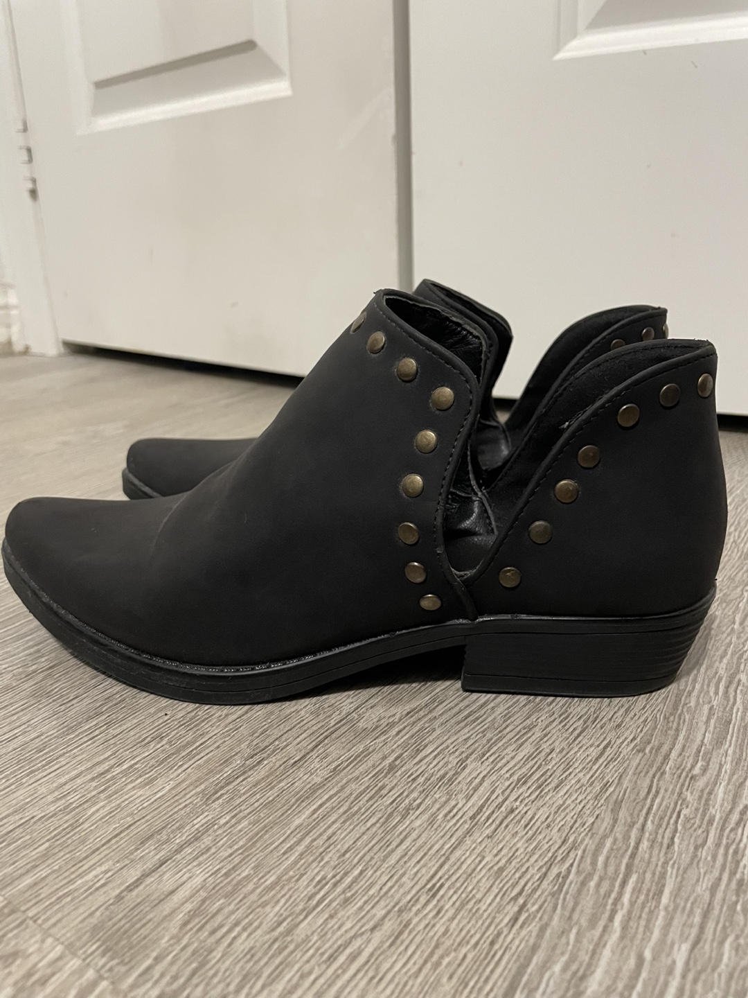 Black leather Ankle Boots size 8 - photo 3