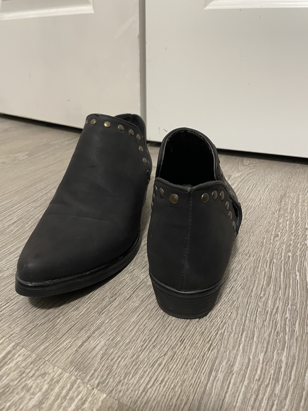 Black leather Ankle Boots size 8 - photo 4