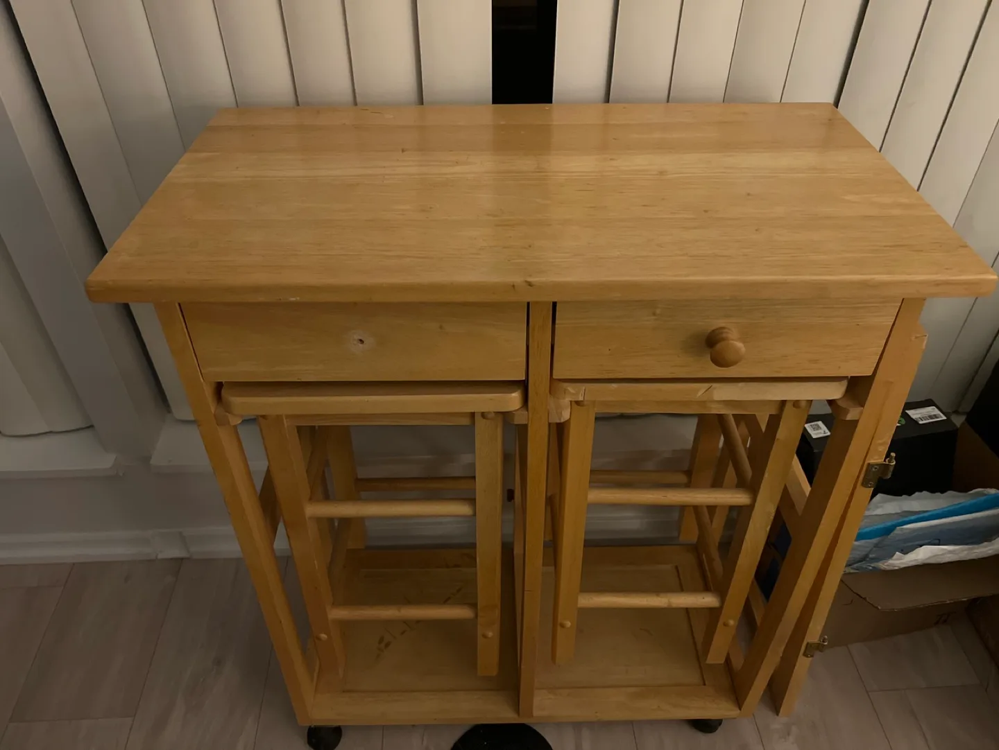 Wooden kitchen cart thumbnail