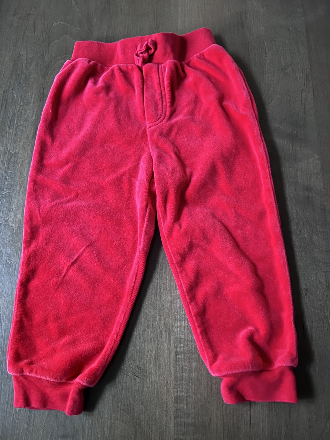 Baby Red Velour Tracksuit - photo 3