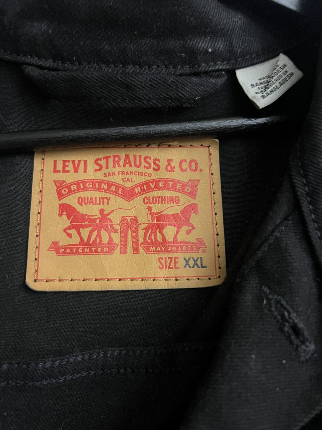 Levi's Black Denim Jacket - Size XXL - photo 3