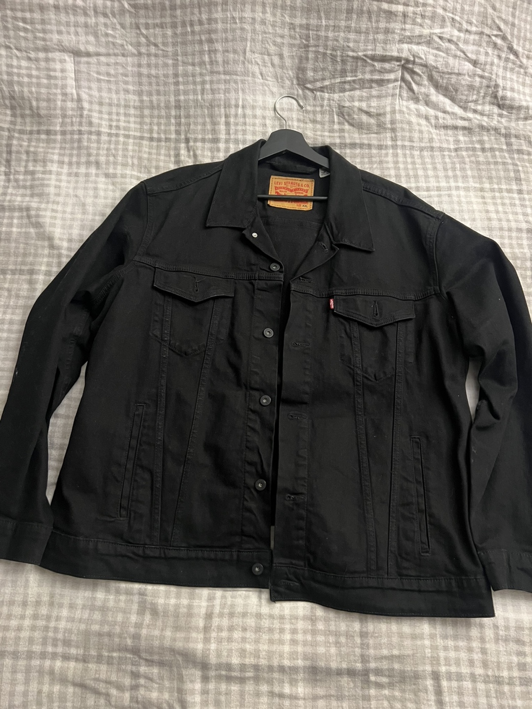 Levi's Black Denim Jacket - Size XXL