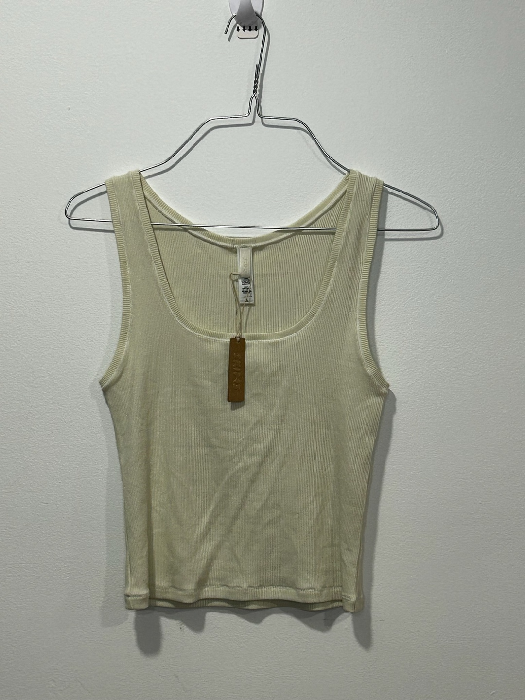 SKIMS Rib Tank Top - XL - Bone