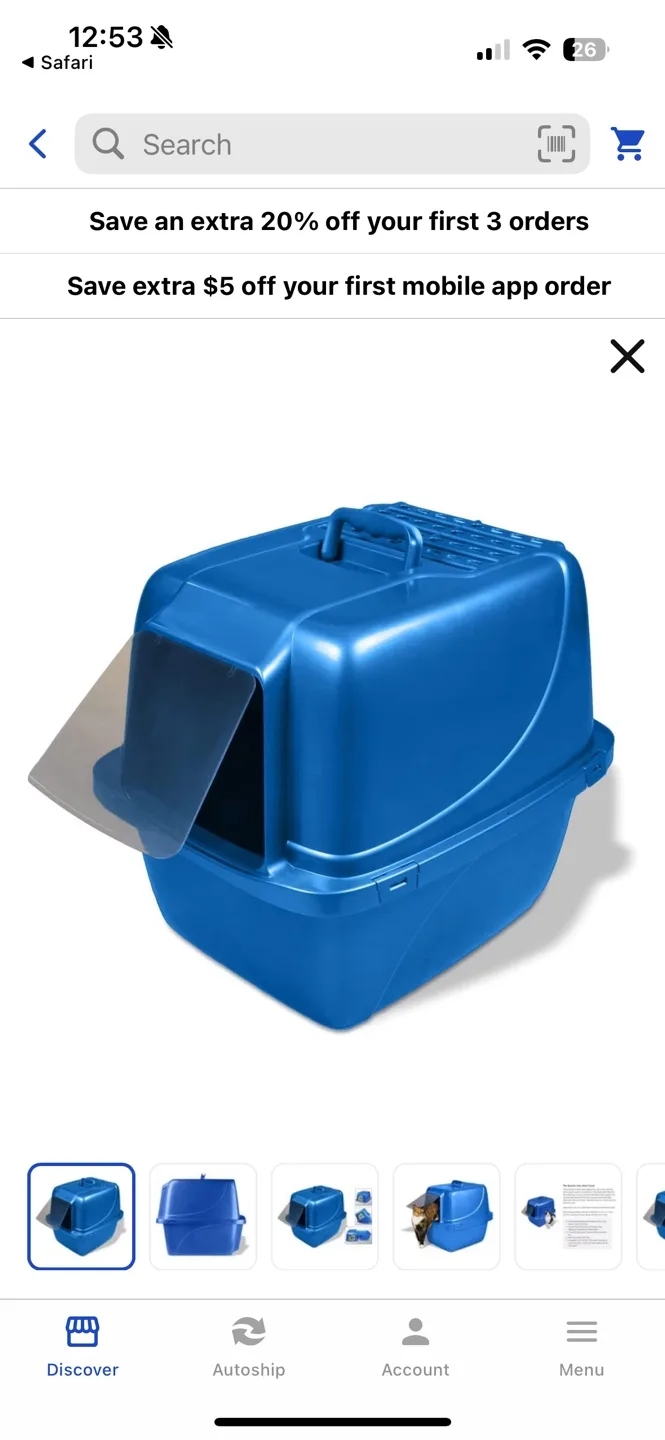 Van Ness jumbo Enclosed Cat Litter Box image indicator(3)