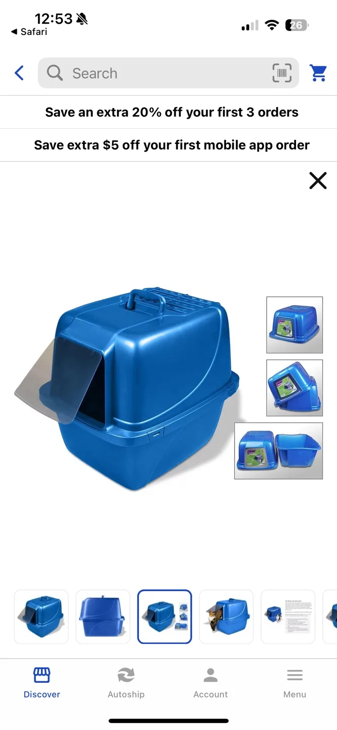 Van Ness jumbo Enclosed Cat Litter Box image indicator(2)