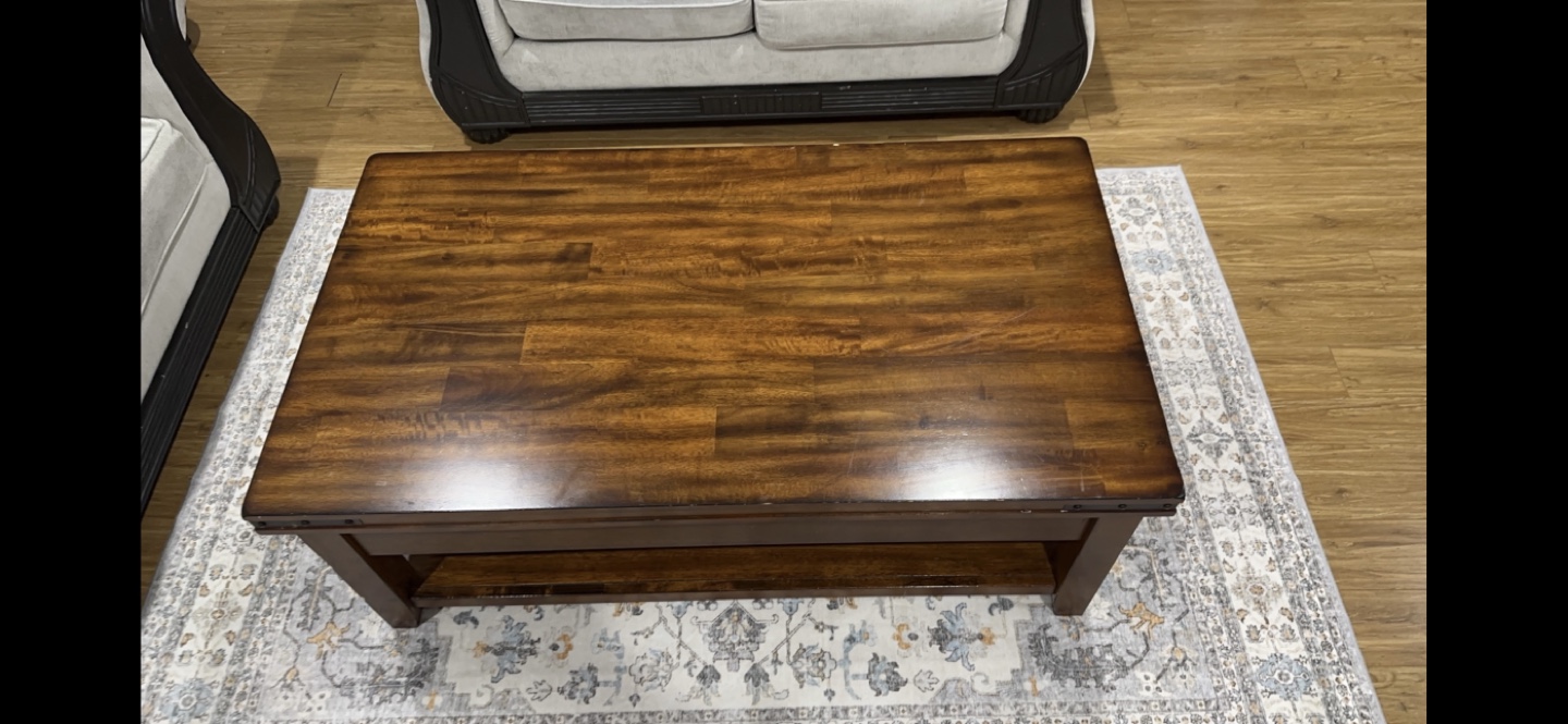 Coffee Table with Shelf and Drawers - photo 3