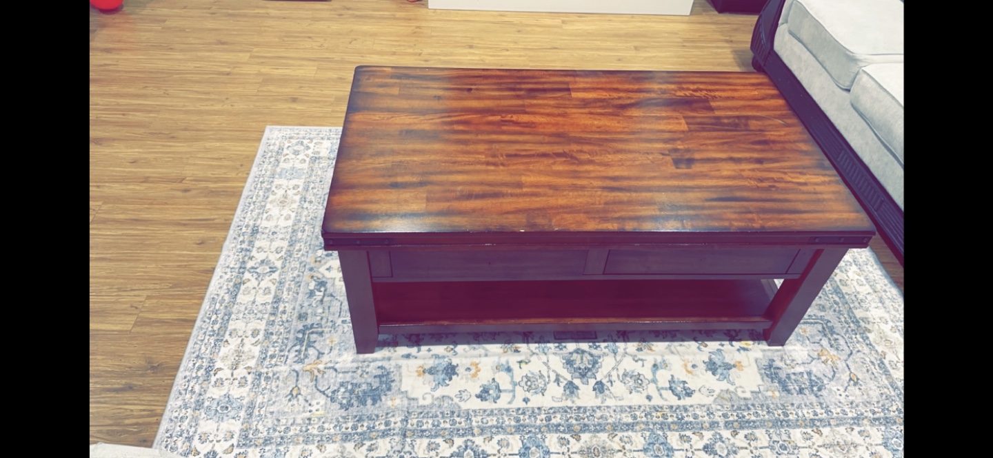 Coffee Table with Shelf and Drawers - photo 2