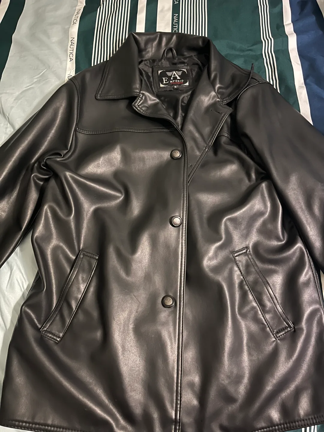 Emporio Armani Leather Jacket image indicator(6)