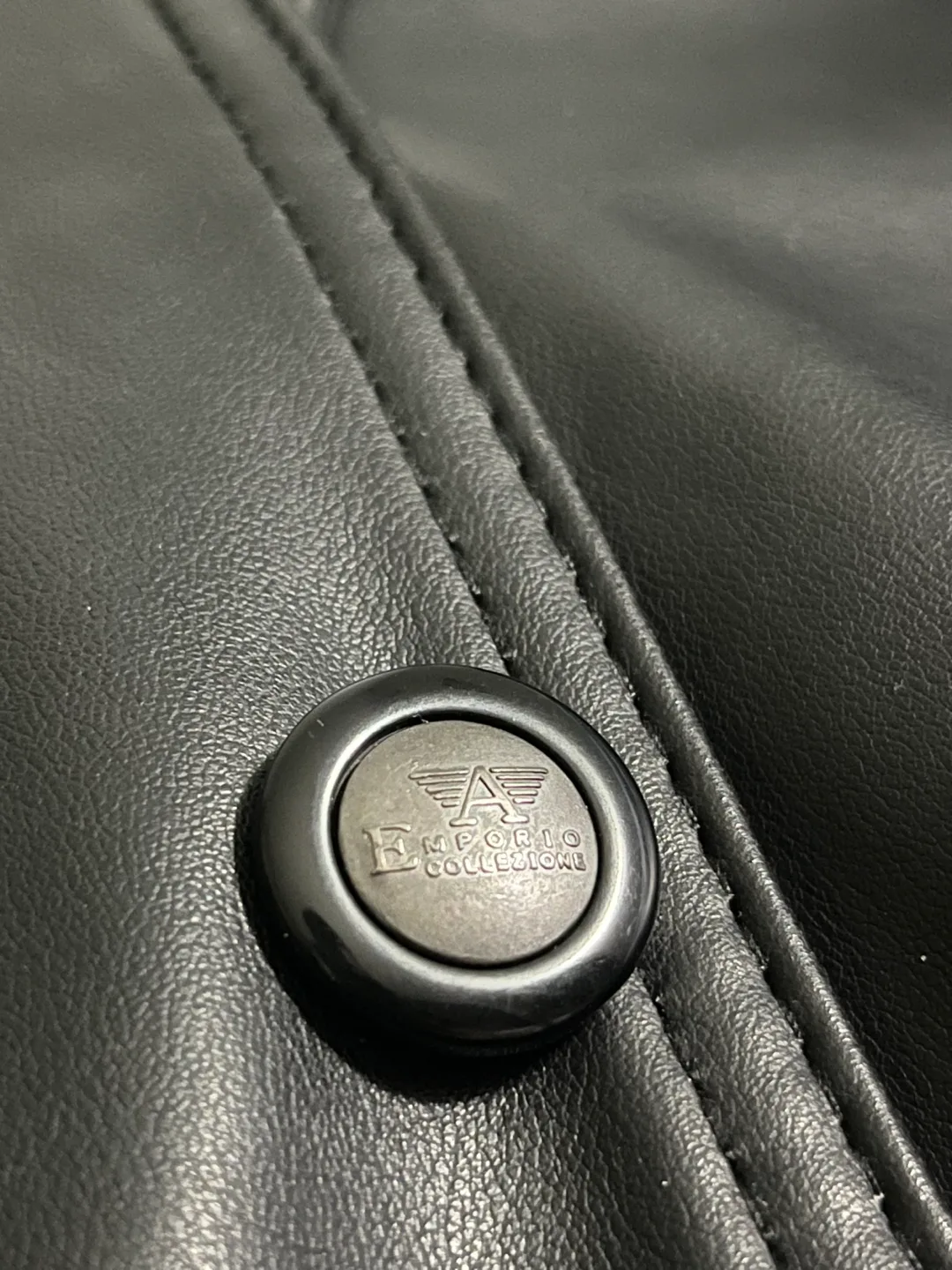 Emporio Armani Leather Jacket image indicator(8)