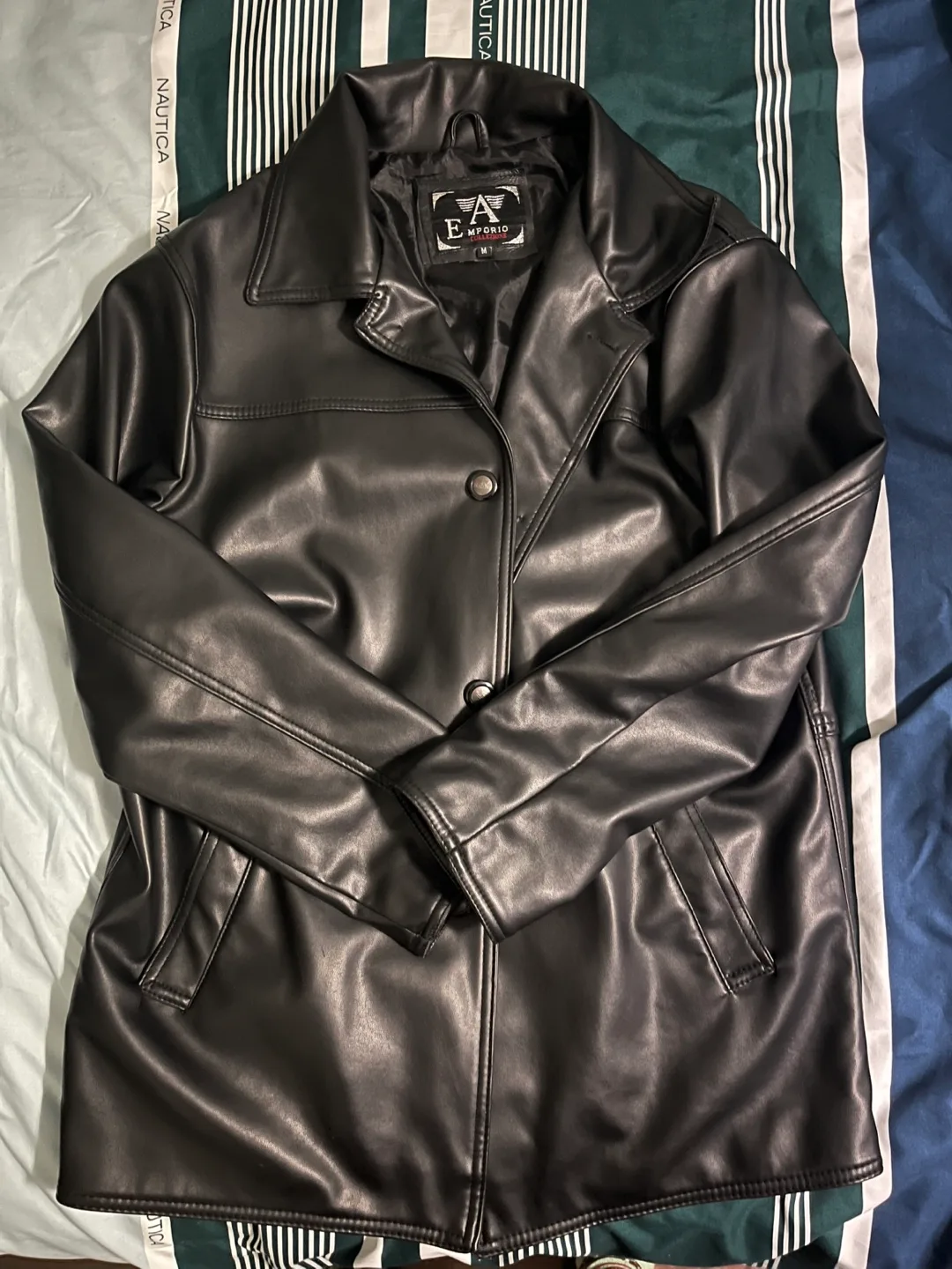 Emporio Armani Leather Jacket image indicator(7)