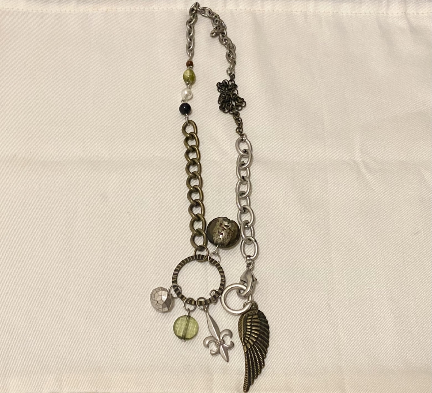 Mudd Charms and Beads Chain Necklace