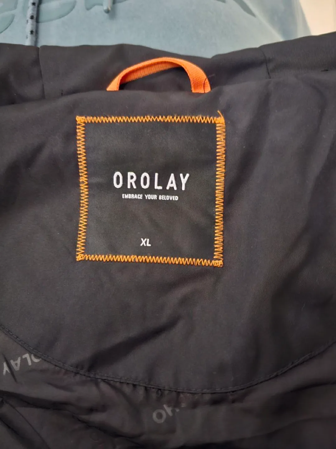 Women's Long Black Puffer Jacket with Hood image indicator(6)