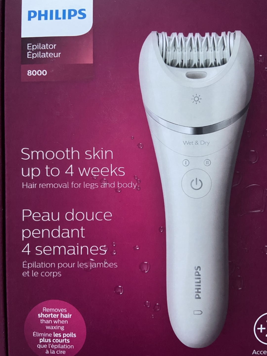 Philips Epilator 8000 BRE700 - Wet & Dry Epilator - photo 2