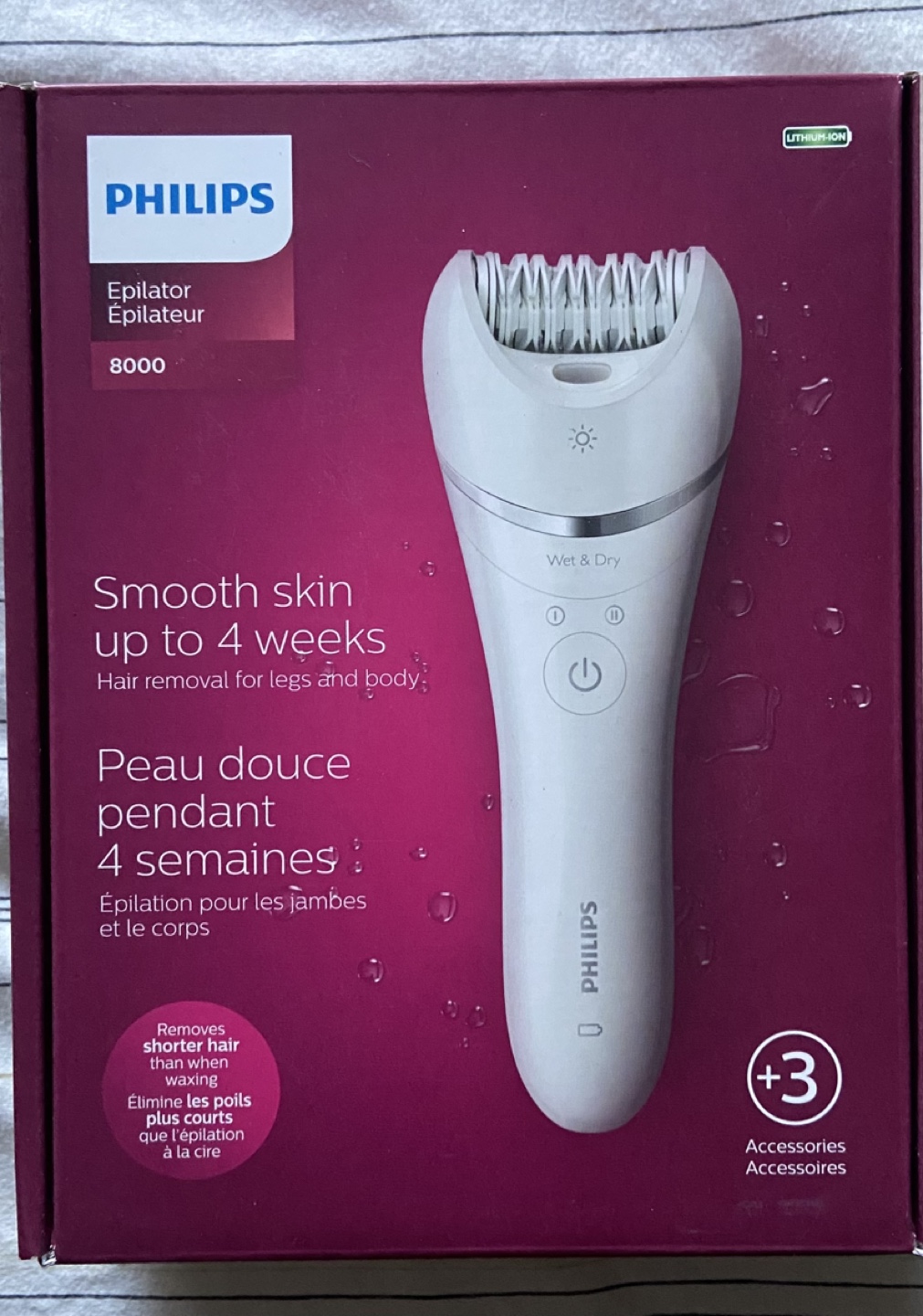Philips Epilator 8000 BRE700 - Wet & Dry Epilator - photo 3