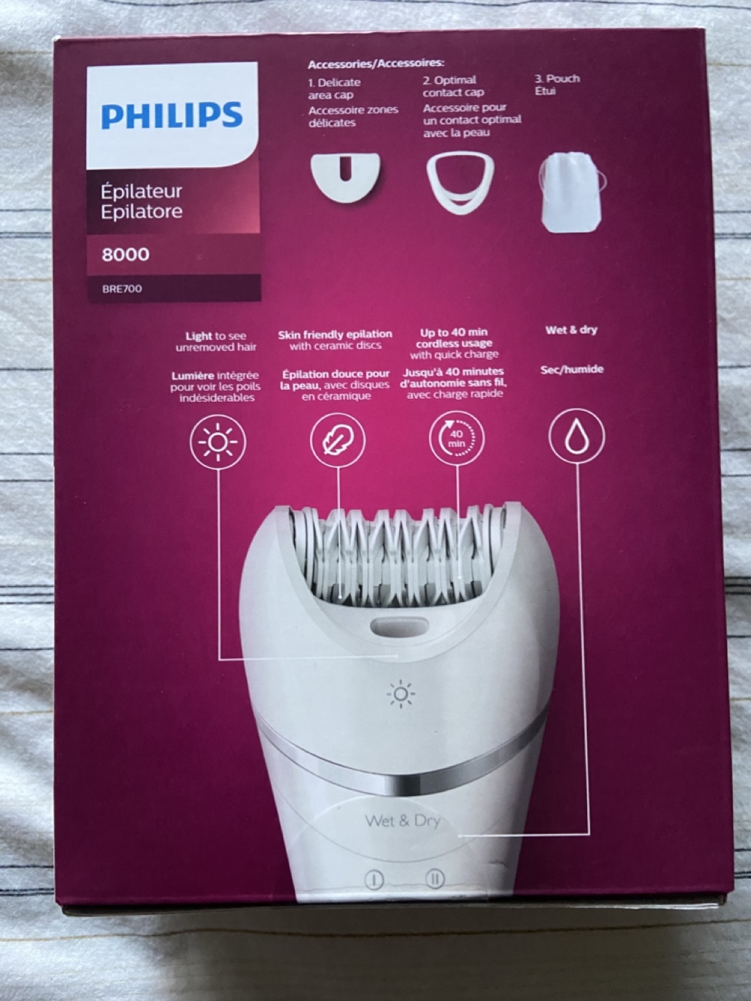 Philips Epilator 8000 BRE700 - Wet & Dry Epilator - photo 4