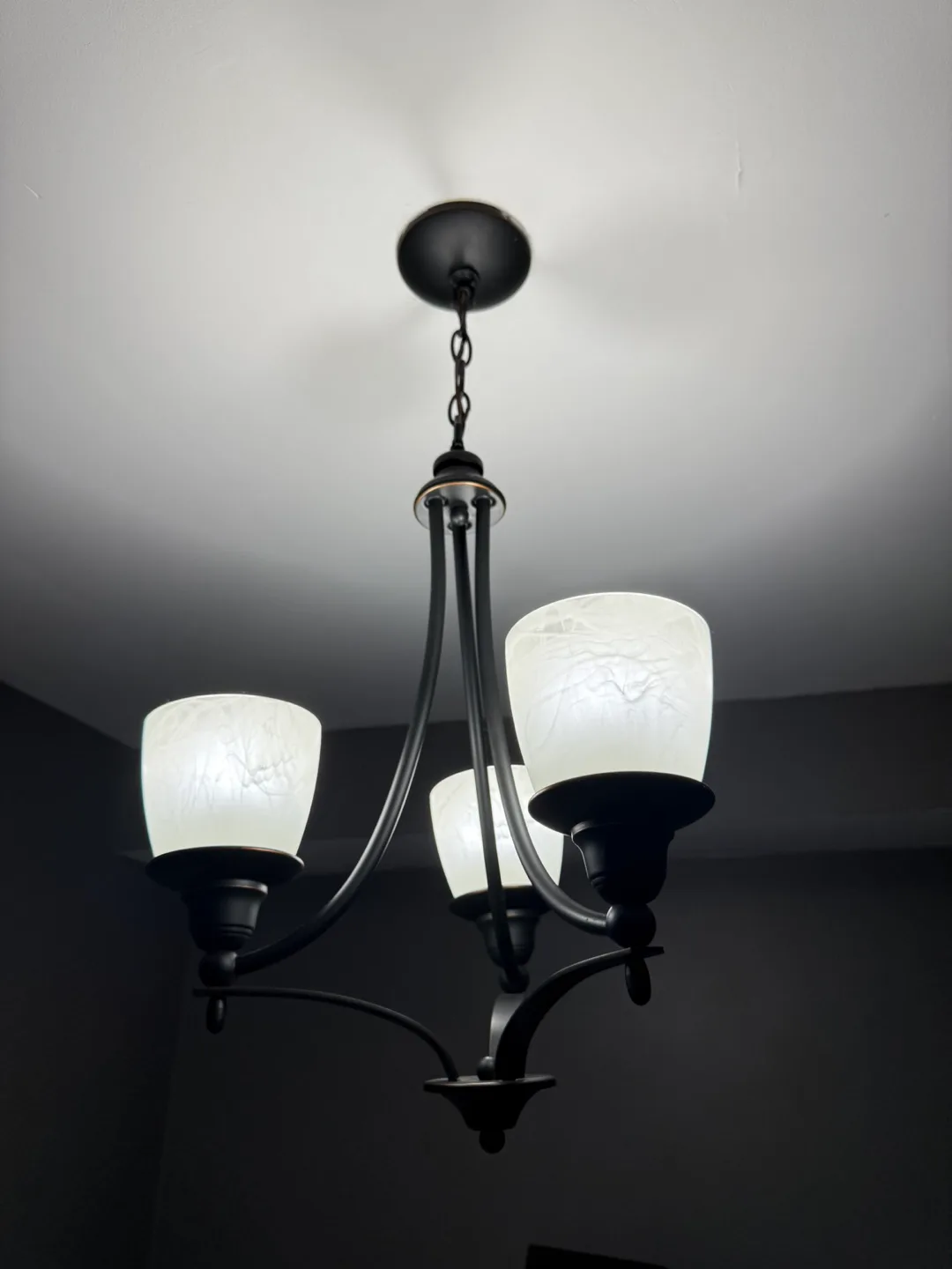 3-Light Chandelier, Oil-Rubbed Bronze Finish