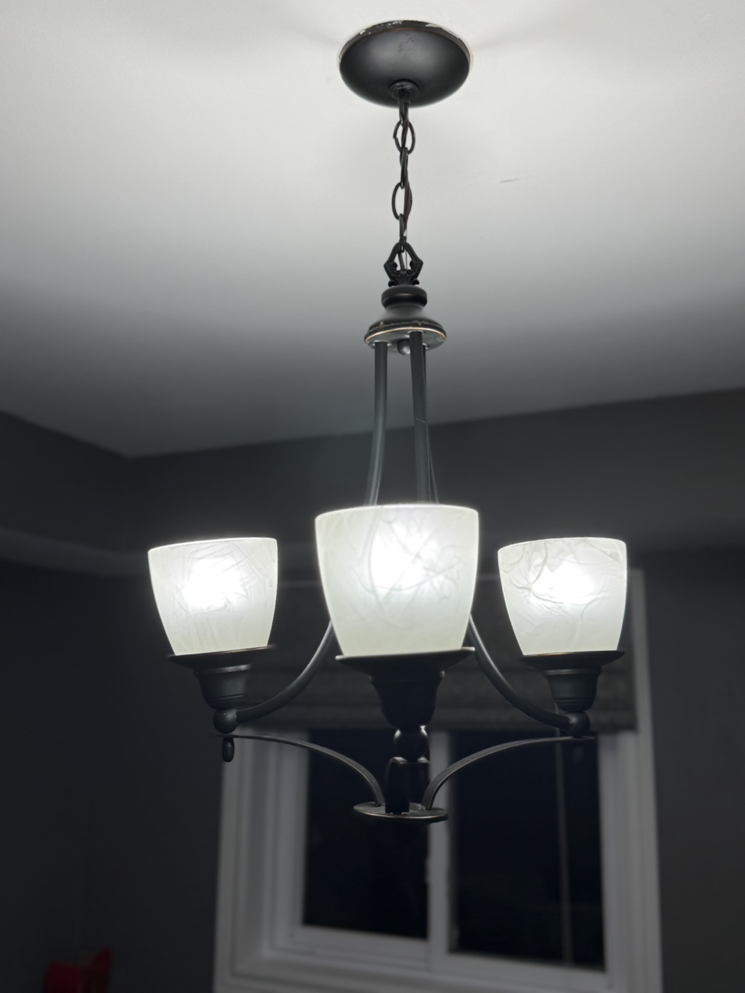 3-Light Chandelier, Oil-Rubbed Bronze Finish - photo 3