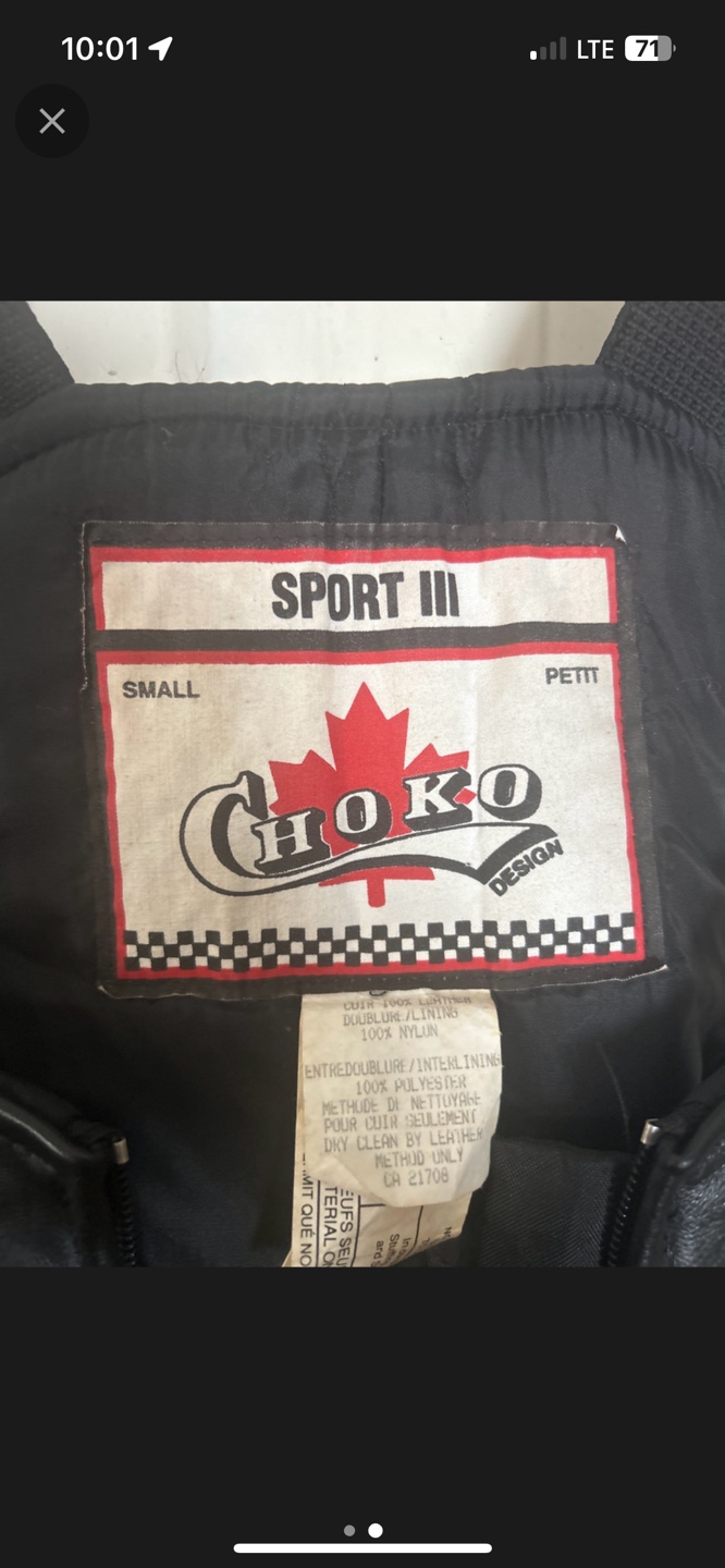 Vintage Choko Design Leather Snowmobile Pants - Small - photo 2
