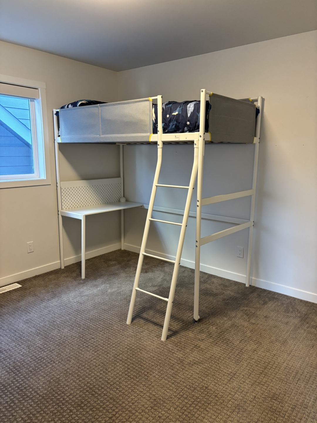 IKEA STUVA Loft Bed with Desk - White