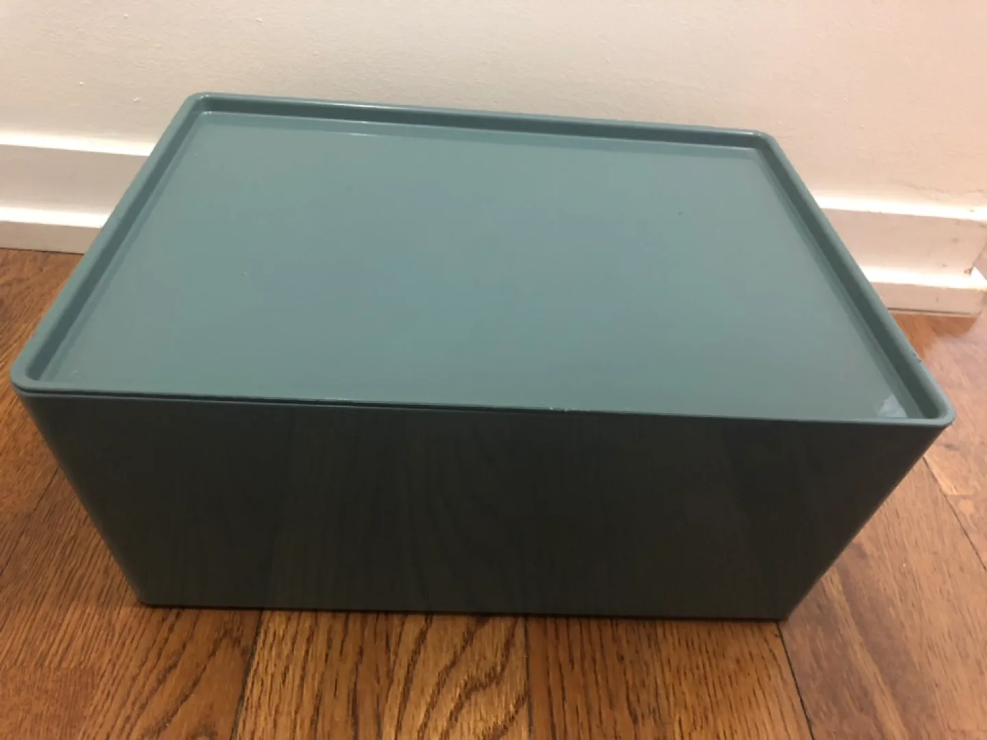 Grey Plastic Storage Box with Lid thumbnail