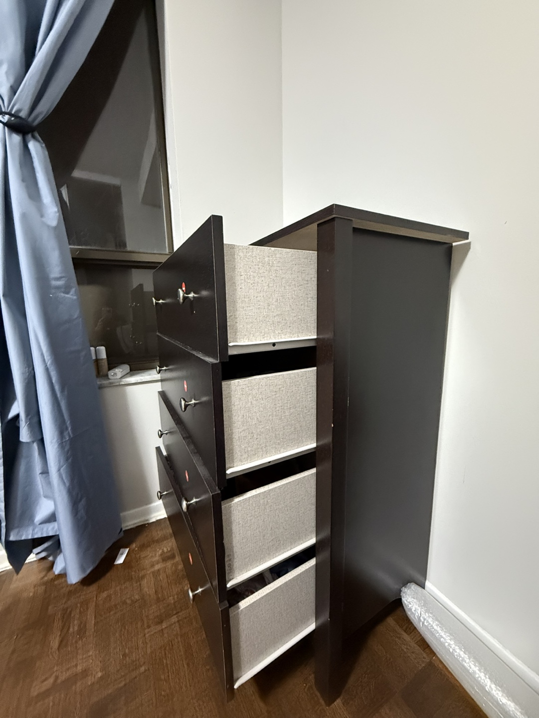 Four-Drawer Dark Brown Chest of Drawers - photo 3