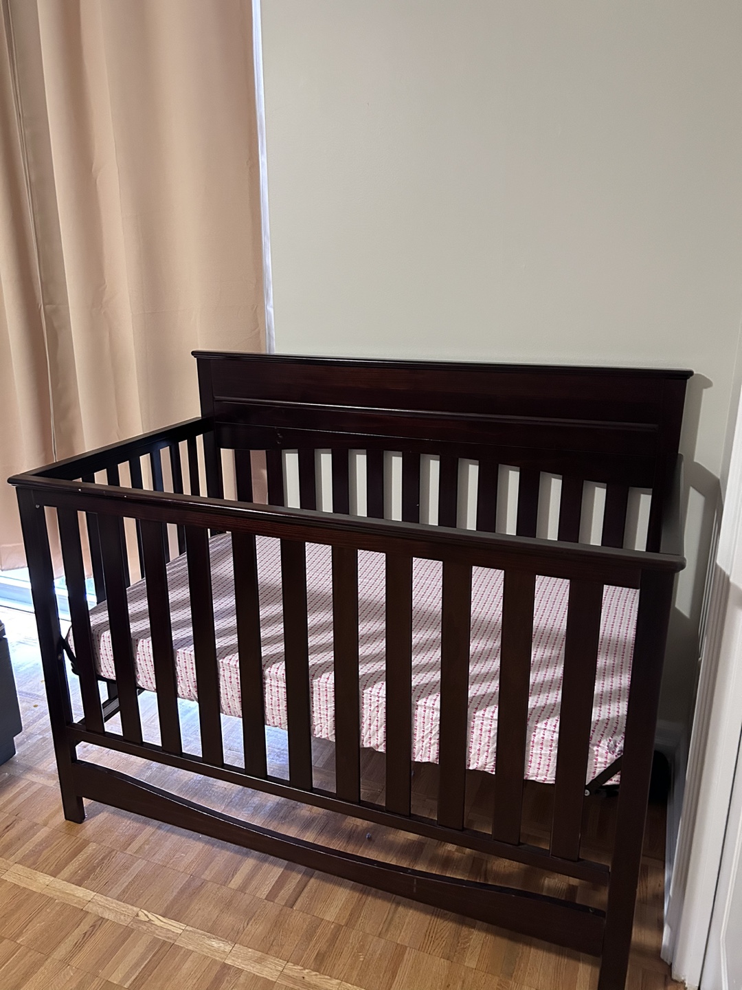 Dark Brown Baby Crib