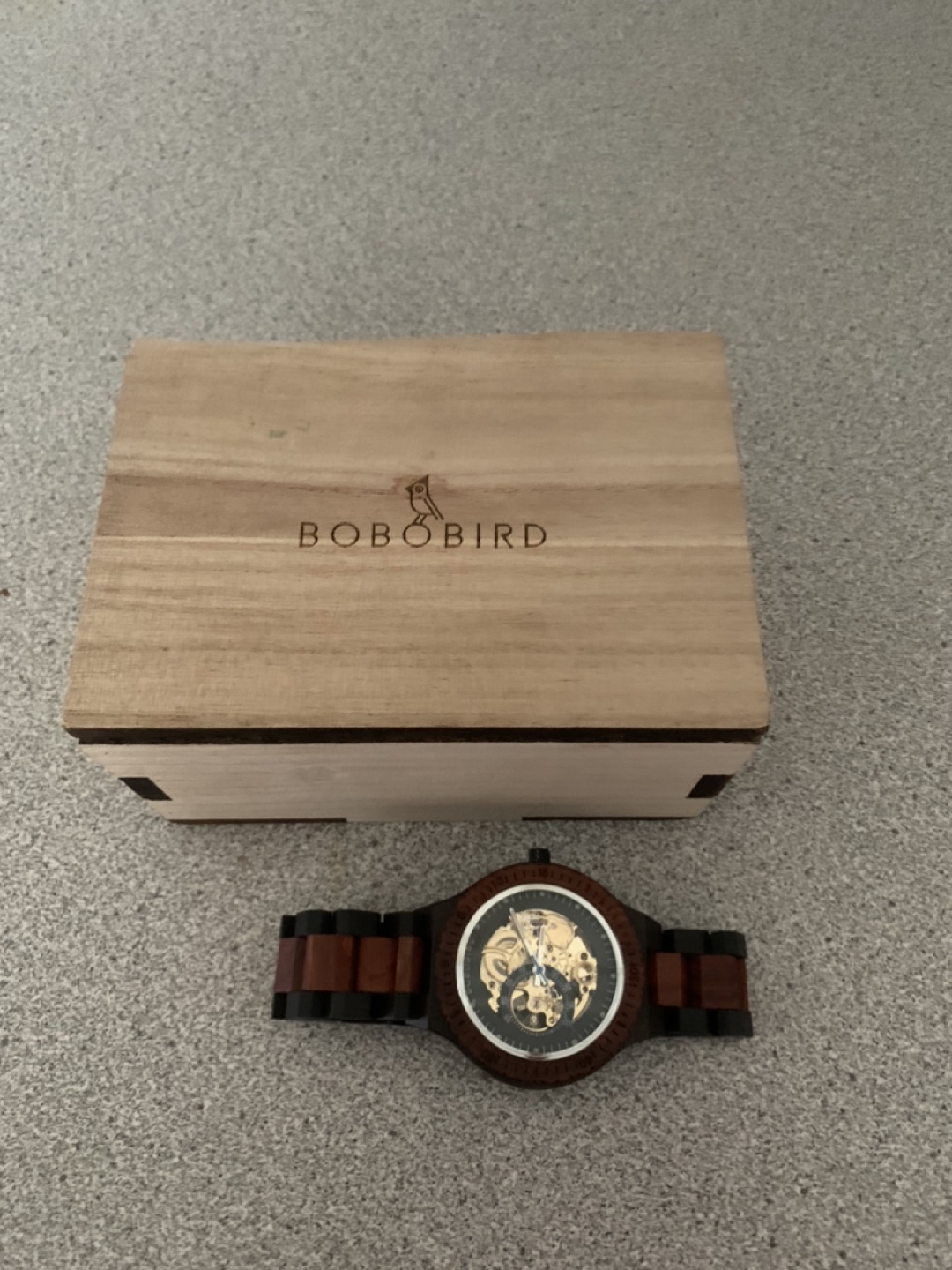 BOBO BIRD Wooden Automatic Watch with Box and Beads - photo 4